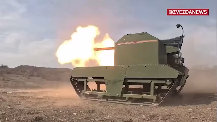 Video thử nghiệm thực chiến robot trang bị loạt súng mạnh mẽ