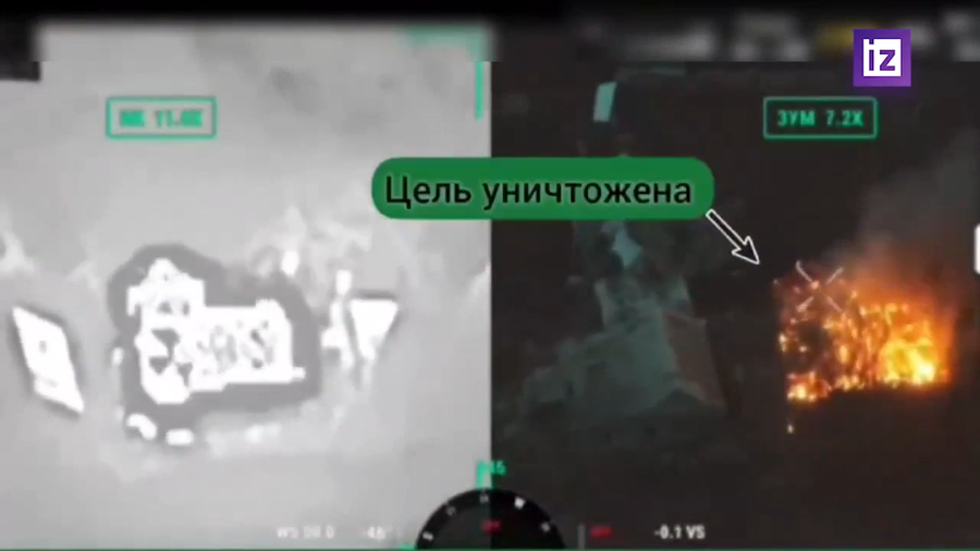 Cú tập kích chính xác bằng drone khiến tăng T-72 bốc cháy ngùn ngụt