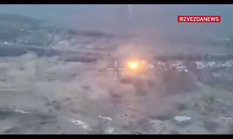 Video xe tăng T-80BVM phối hợp UAV phá hủy mục tiêu từ khoảng cách 10km