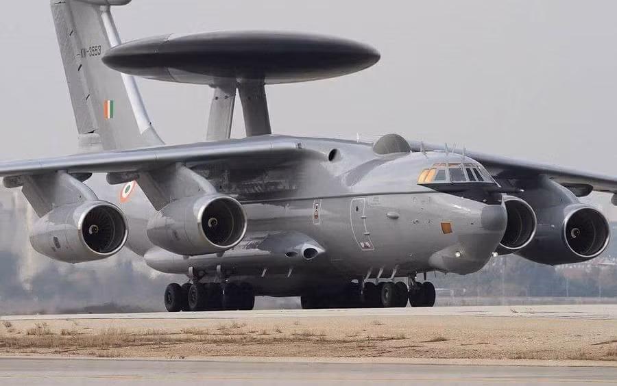 Máy bay AWACS Phalcon đã cũ của Ấn Độ. Ảnh: Phi đội Nghiên cứu Quốc phòng Ấn Độ.