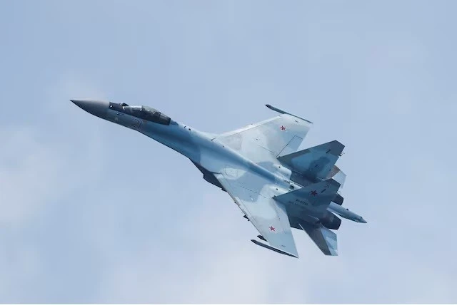 Máy bay chiến đấu Sukhoi Su-35S của Nga. Ảnh: Reuters.