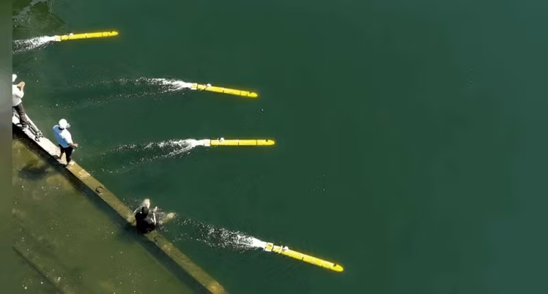 Phương tiện lặn tự hành di động (MP-AUV) mới của Ấn Độ. Ảnh: Bộ Quốc phòng Ấn Độ