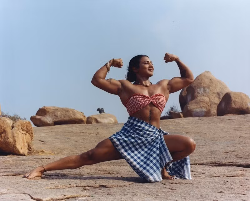 Vận động viên thể hình Chitra Purushotham. Ảnh: Keerthana Kunnath.