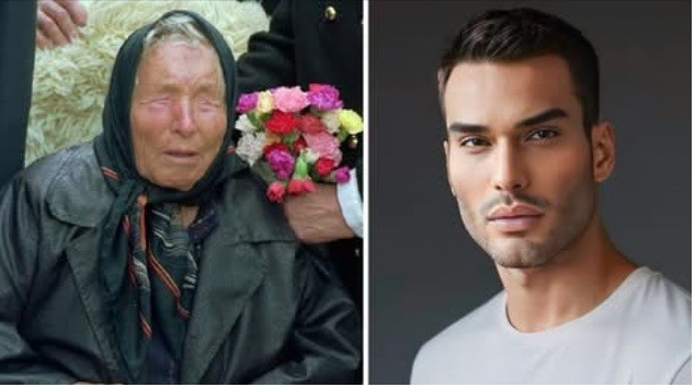 Bà Baba Vanga (trái) và Athos Salomé, 38 tuổi, đến từ Brazil, được biết đến với biệt danh Nostradamus sống (phải)