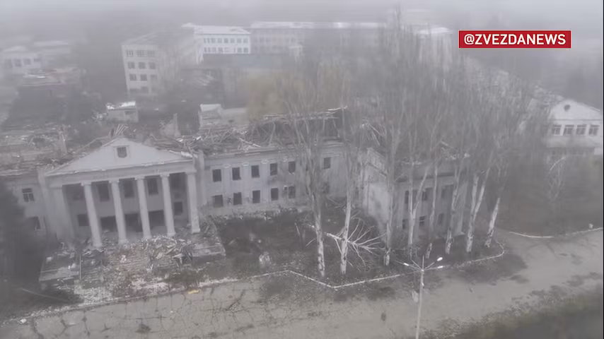 Công bố hình ảnh đầu tiên thành phố Krasnoarmeysk sau trận chiến quyết liệt