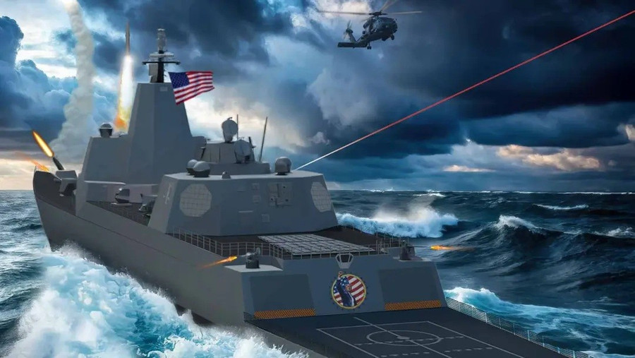 Hình ảnh minh họa tàu USS Defiant, lớp Trump.