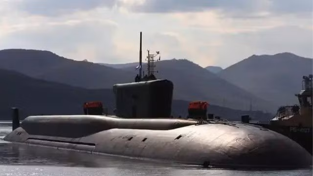 Knyaz Pozharsky, tàu ngầm tên lửa đạn đạo chạy bằng năng lượng hạt nhân lớp Borei-A mới nhất của Nga. Ảnh: Ria Novosti.