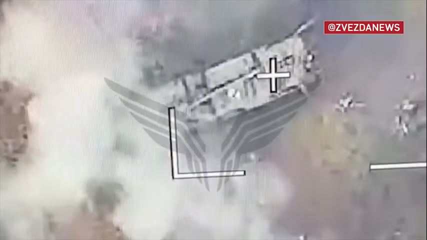 Khoảnh khắc UAV Lancet xóa sổ pháo tự hành CAESAR