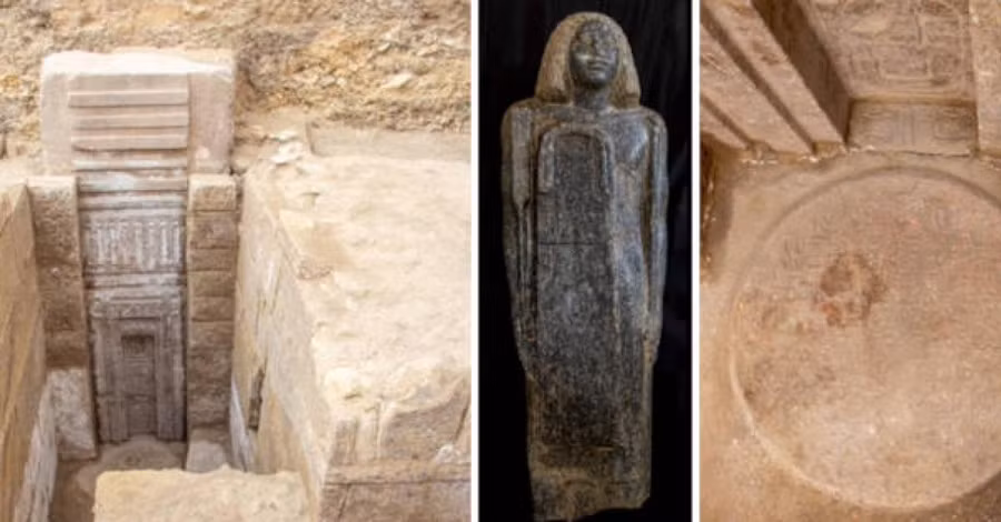 Các nhà khảo cổ làm việc tại Ai Cập đã phát hiện một cánh cửa lớn bằng đá granite hồng bên trong lăng mộ của một hoàng tử. Không chỉ vậy, họ còn khai quật được một bàn tế bằng đá granite đỏ.