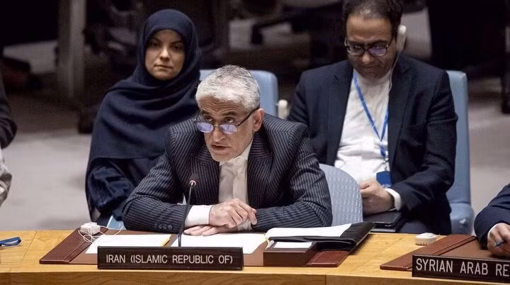 Đại sứ kiêm đại diện thường trực của Iran tại LHQ Amir Saeed Iravani.