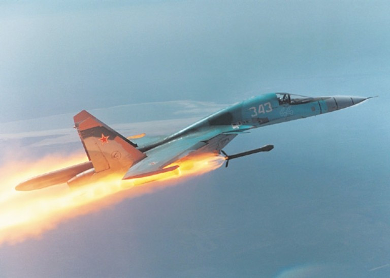Su-34 khai hỏa.