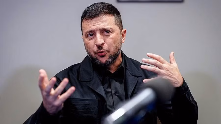 Tổng thống Ukraine Zelensky.
