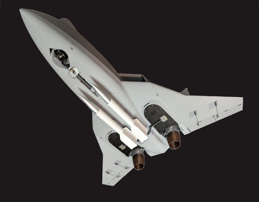 UAV chiến đấu và đánh chặn CobraJet eVTOL được trang bị tên lửa C-UAS không đối không VIPER. Ảnh: SkyDefense cobrajet-ai-san-diet-ca-bay-uav-trong-chop-mat.jpg