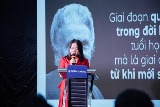 Bà Nguyễn Thị Loan - Giám đốc điều hành Hệ Thống Mầm non Montessori Vinh phát biểu tại sự kiện picture3.jpg