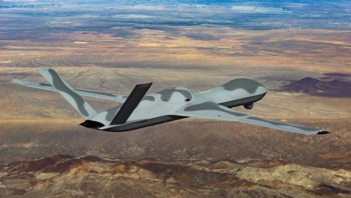 MQ-20 Avenger trong một chuyến bay thử nghiệm. (Nguồn ảnh: GA-ASI) mq-20-avenger-doi-phan-mem-giua-khong-trung-ha-muc-tieu-nhu-phim-vien-tuong-2.jpg