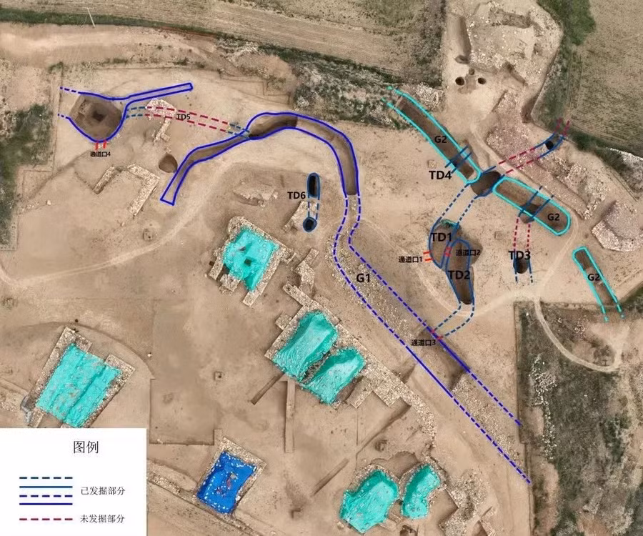 Các đường hầm tại Houchengzui chứng minh rằng thành phố được thiết kế theo nhiều cấp độ, mang lại khả năng quân sự bổ sung.
