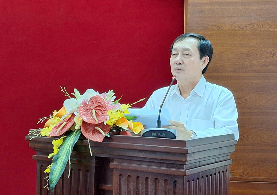 Ông Huỳnh Thành Đạt, Ủy viên Trung ương Đảng, Phó Trưởng Ban Tuyên giáo và Dân vận Trung ương phát biểu. z6829180778659-ad6f800bfb7a245c99a32c549476c936.jpg