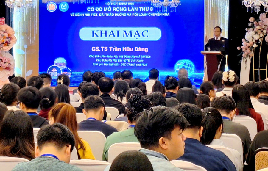 Hội nghị khoa học Cố đô mở rộng lần thứ 8 về bệnh nội tiết, đái tháo đường và rối loạn chuyển hóa năm 2025. (Ảnh: Đại Dương)