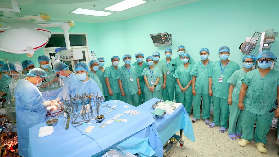 Ca ghép tim thành công thứ 17 tại Bệnh viện Trung ương Huế. (Ảnh: BVTUH)