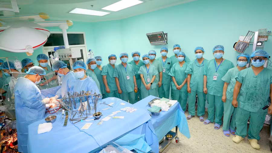Ca ghép tim thành công thứ 17 tại Bệnh viện Trung ương Huế. (Ảnh: BVTUH)