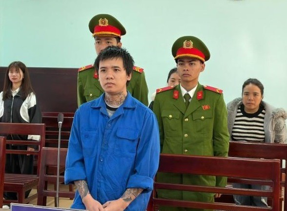 Nguyễn Hoàng Huy tại phiên xét xử sơ thẩm ngày 4/2.