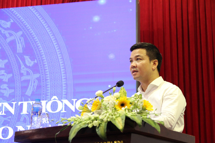 Ông Trần Quang Nam - Chánh Văn phòng Bộ GD&ĐT phát biểu tại Hội nghị. 2-4143.jpg