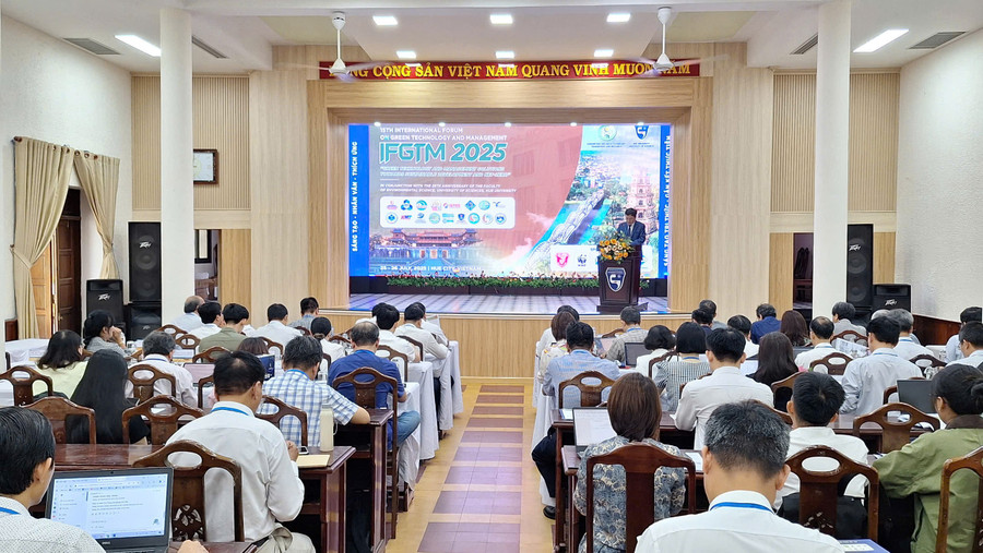 Hội thảo quốc tế Công nghệ và Quản lý Xanh (IFGTM) lần thứ 15 tổ chức tại Trường Đại học Khoa học, Đại học Huế.(Ảnh: Đại Dương)