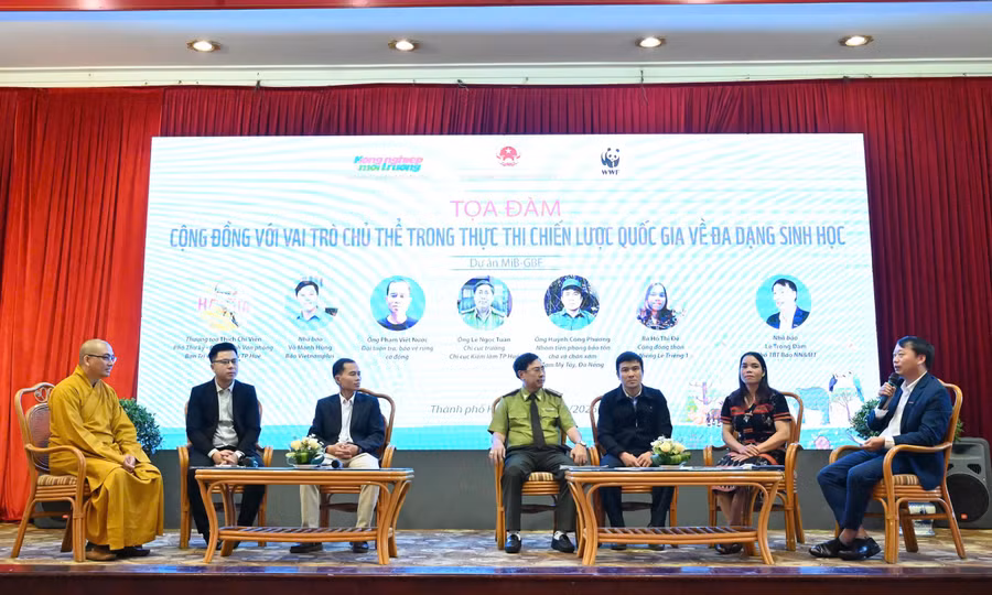 Diễn đàn truyền thông huy động sự tham gia của cộng đồng và các bên liên quan trong bảo tồn đa dạng sinh học bền vững tổ chức tại TP Huế.