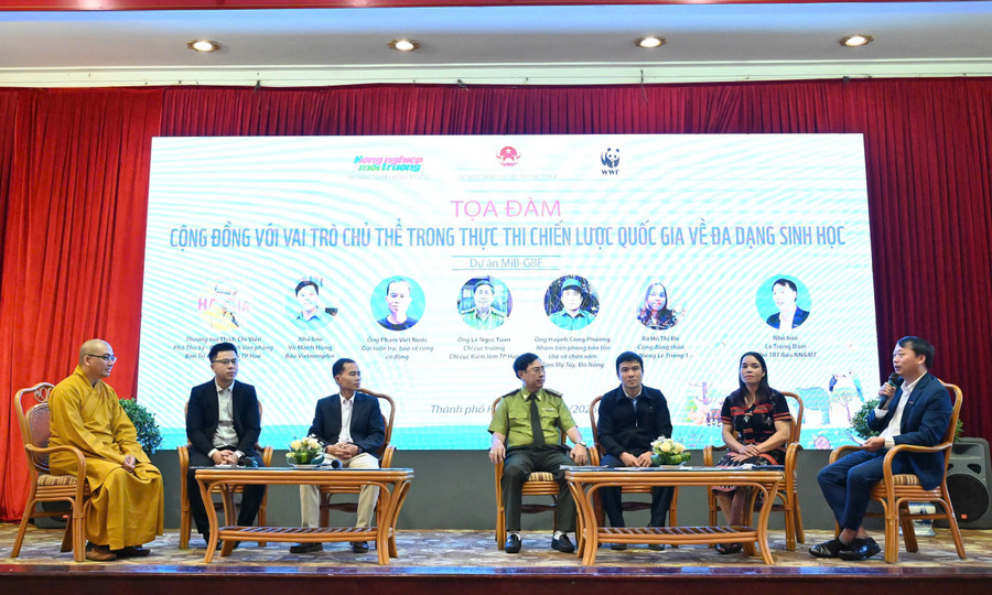 Diễn đàn truyền thông huy động sự tham gia của cộng đồng và các bên liên quan trong bảo tồn đa dạng sinh học bền vững tổ chức tại TP Huế.