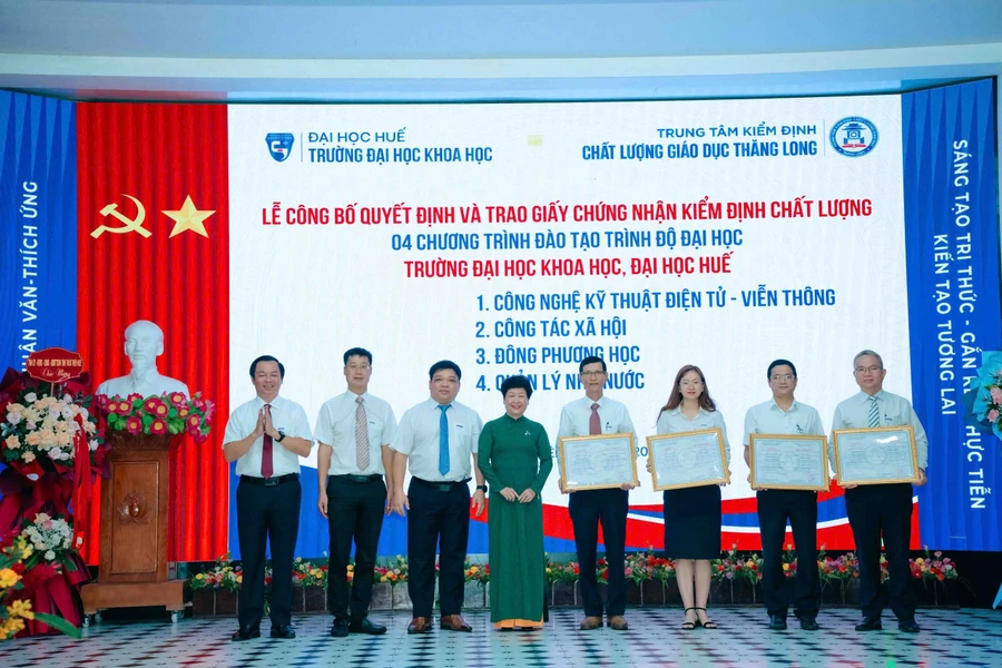 Đảng bộ Trường Đại học Khoa học, Đại học Huế đạt nhiều thành tích trong nhiệm kỳ 2020-2025.