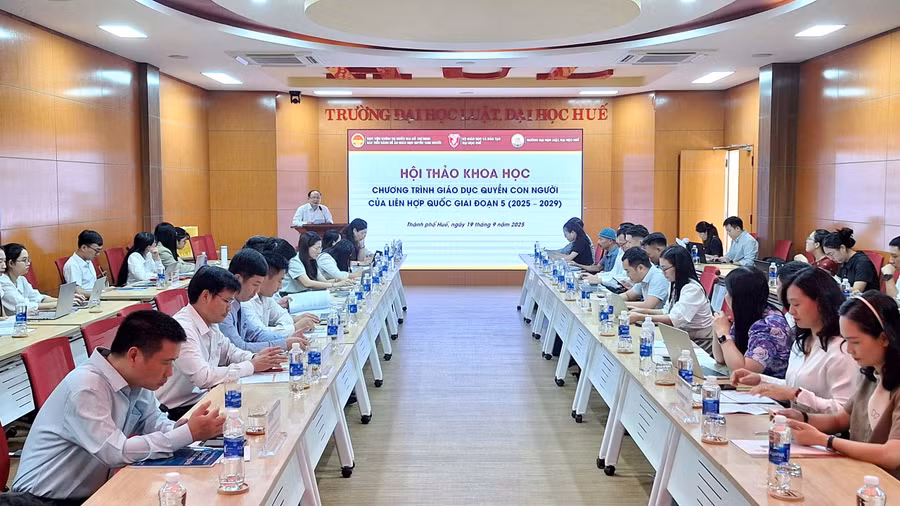 Hội thảo khoa học Quốc gia “Chương trình giáo dục quyền con người của Liên hợp quốc giai đoạn 5 (2025 – 2029)” tại TP Huế.
