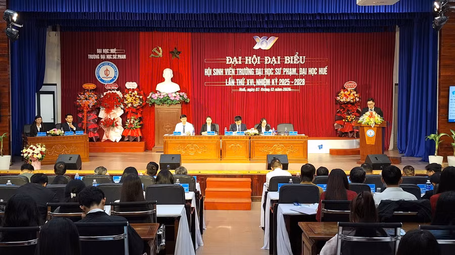 Đại hội Đại biểu Hội Sinh viên Trường ĐH Sư phạm Huế lần thứ XVI, nhiệm kỳ 2025-2028.