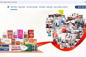 Hình ảnh nhiều nghệ sỹ nổi tiếng trong mục giới thiệu tại trang web tambinh.vn của Dược phẩm Tâm Bình