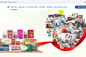Hình ảnh nhiều nghệ sỹ nổi tiếng trong mục giới thiệu tại trang web tambinh.vn của Dược phẩm Tâm Bình