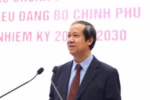 Bộ trưởng Bộ Giáo dục và Đào tạo Nguyễn Kim Sơn thông tin những kết quả nổi bật của ngành giáo dục thời gian qua.
