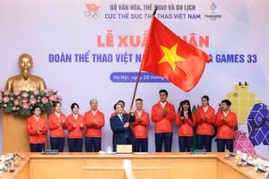 Thủ tướng Phạm Minh Chính tại Lễ xuất quân của Đoàn Thể thao Việt Nam tham dự SEA Game 33