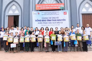 Dược phẩm Tâm Bình ủng hộ đồng bào Thái Nguyên khắc phục hậu quả bão lũ