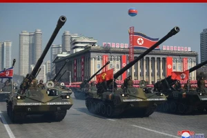 Trang bị pháo tự hành Koksan của Triều Tiên cho lữ đoàn mới thành lập