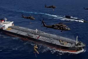 Vì sao tàu chiến và tàu ngầm Nga án binh bất động khi Mỹ bắt tàu chở dầu?