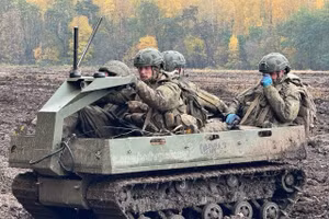 Nền tảng robot Omych bất ngờ được phát hiện gần khu vực chiến sự