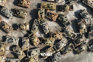 Số lượng khổng lồ xe tăng Nga viện trợ Syria bị loại bỏ không thương tiếc