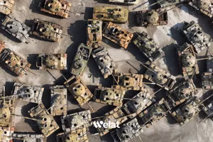 Số lượng khổng lồ xe tăng Nga viện trợ Syria bị loại bỏ không thương tiếc