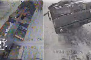 2 máy bay không người lái FPV không phá hủy được pháo tự hành Malva