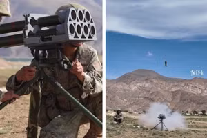 Bệ phóng rocket đa nòng bí ẩn được phát hiện trong tay binh sĩ Trung Quốc