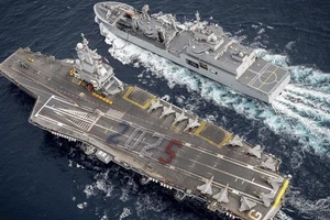 Tàu sân bay Pháp lộ vị trí khi đang trên đường tới tham chiến tại Iran