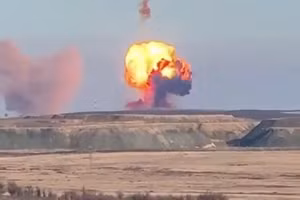 Tên lửa hạt nhân phát nổ sau vụ phóng thất bại tại bãi thử Yasny ở vùng Orenburg