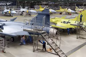 Tốc độ sản xuất tiêm kích Gripen gia tăng chóng mặt