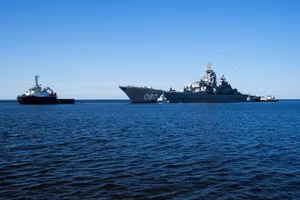 Tuần dương hạm Đô đốc Nakhimov hoàn thành bài thử nghiệm đầu tiên trên biển