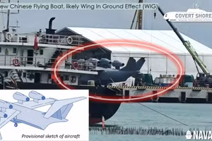 Ekranoplane bí ẩn của Trung Quốc thu hút sự quan tâm đặc biệt