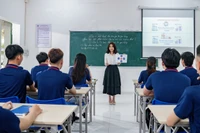 Một lớp học của Trường Cao đẳng Long biên (Hà Nội).